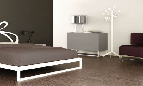 Mueble cómoda de diseño en gris
